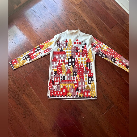 Authentic Vintage Mod Deco 1960’s Tunic - Picture 2 of 6